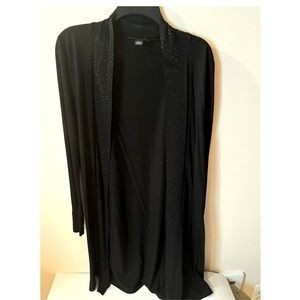 INC Black Long Drape Cardigan - Size S